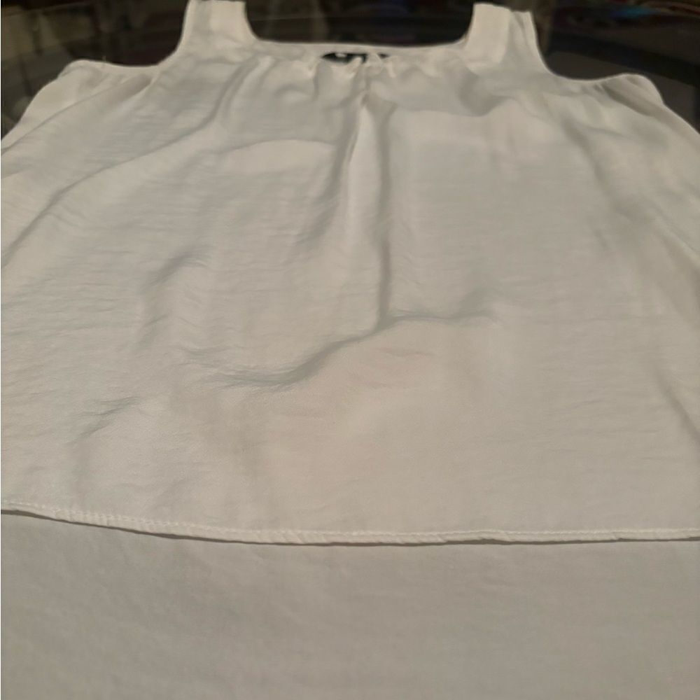 Vera Wang white satin tank